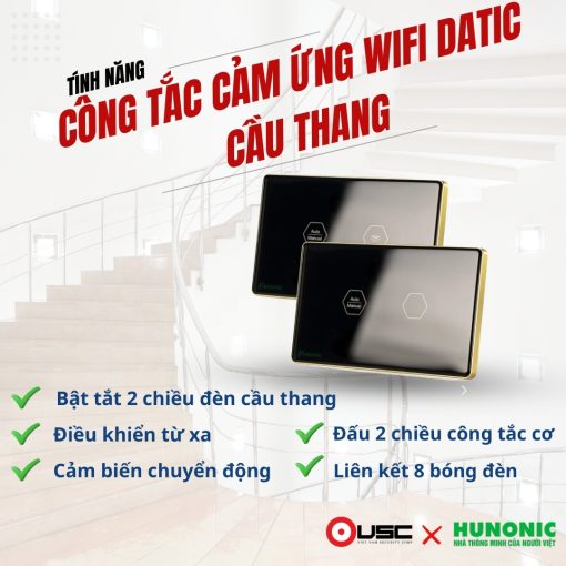 công tắc cảm ứng wifi datic cầu thang