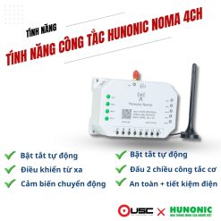Công tắc Hunonic Noma 4CH | Dùng Sim 4G